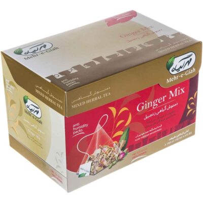 Ginger, Cinnamon, Rose & Mint Herbal Tea | Warm Spice, Floral Aroma & Cool Mint Notes, 4 Packs