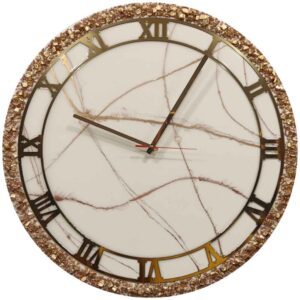 Handcrafted Resin Wall Clock – Abstract Style Elika
