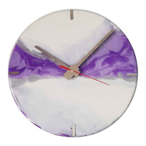 Handcrafted Resin Wall Clock – Abstract Style Hoora