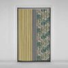 Velvet Vertical Blind Curtain – Abstract Leaf Print