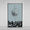 Persian Velvet Vertical Blind Curtain – Abstract Maah Print