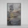 Persian Velvet Vertical Blind Curtain – Abstract Marble Print
