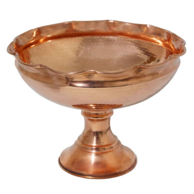 Copper Serving Bowl Suitable for Fruits and Sweets Hammered Diba