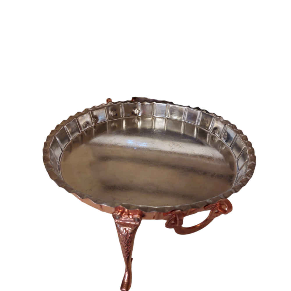 Persian Copper Serving Platter Hammered Rahman