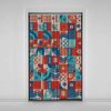 Velvet Vertical Blind Curtain – Abstract Parnia Print