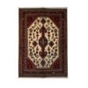 Hand-Knotted Persian Abadeh Roya Rug (Tribal Floral Medallion Pattern) - Red Wool