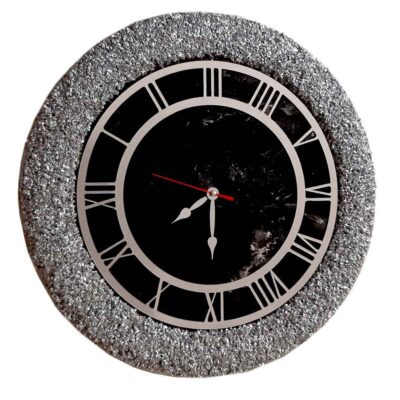 Artistic Handcrafted Resin Wall Clock with Abstract Shab Design – Decorative Accent for Living Rooms and Bedrooms