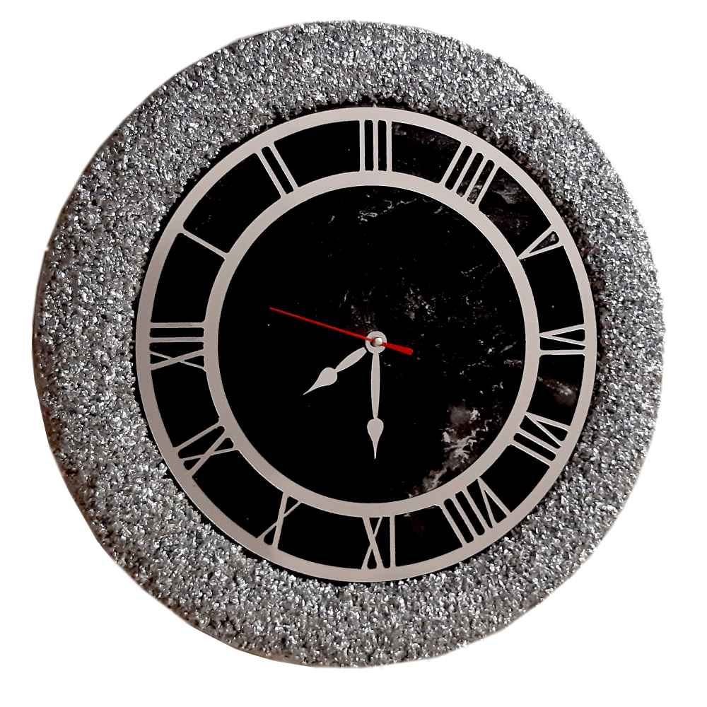 Handcrafted Resin Wall Clock – Abstract Style Shab