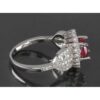 Red Ruby Engagement Silver Ring Bliss for Women Kiana Khatoon
