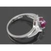 Red Ruby Engagement Silver Ring Bliss for Women Kiana Nastaran