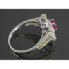 Red Ruby Engagement Silver Ring Bliss for Women Kiana Sorkhab