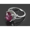 Red Ruby Engagement Silver Ring Bliss for Women Kiana Taranom