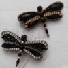 Set of 2 Handmade Feminine Beaded Brooch Pins