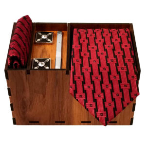 Men’s Tie, Handkerchief & Cufflinks Neckwear Set – Luxurious Farnia