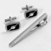 Men's Tie, Handkerchief & Cufflinks Neckwear Set - Luxurious Plaid