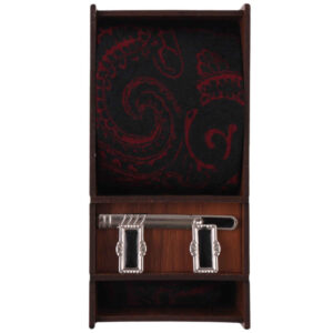 Men’s Tie, Handkerchief & Cufflinks Neckwear Set – Luxurious Rava