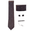 Men's Tie, Handkerchief & Cufflinks Neckwear Set - Luxurious Rayan