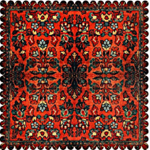 Velvet Tablecloth Persian Elegance Inspired Design Gelim