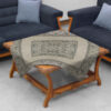Velvet Tablecloth Persian Elegance Inspired Design Gray