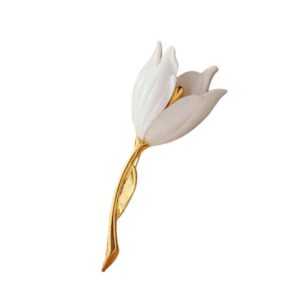 Flower Brooch Pin – Steel Laleh Model