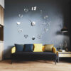 DIY 3D Wall Clock Minimalist with Persian Calligraphy Patterns - Love