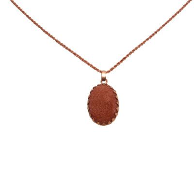 Bohemian Copper Necklace with Aventurine - Classic Design