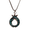 Copper Necklace for Women Artistic Pomegranate