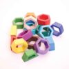 Hive Wooden Geometric Brain Teaser Puzzle – Unique Educational Toy