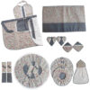 13 Piece Floral Kitchen Apron Set Model Shokoofa