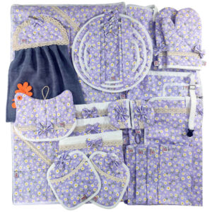21 Piece Floral Kitchen Apron Set Model Bahar