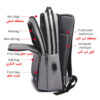 Black Waterproof Laptop Backpack Model Nikan