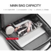 Black Waterproof Laptop Backpack Model Nikan