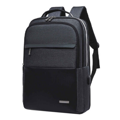 Black Waterproof Laptop Backpack Model Nikan