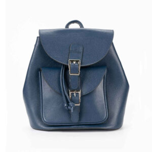 Blue Leather Women’s Backpack – Model Gelareh