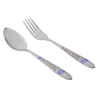 Spoon and Fork Flatware Set Dishwasher Safe - Set of 12