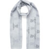 Printed Shawl for Women Double Sided Artistic Gray