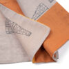 Printed Shawl for Women Double Sided Artistic Gray