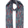 Printed Shawl for Women Double Sided Artistic Khanjar