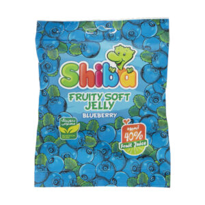 Halal Gummy Candy – Soft Jelly Gummies with Blueberry Flavor – Shiba (30-Pack)
