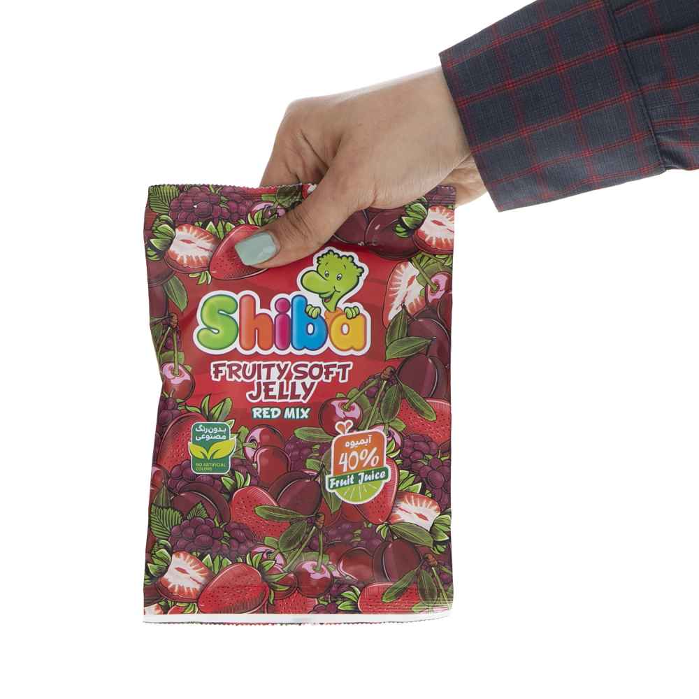 Halal Gummy Candy – Soft Jelly Gummies with Red Fruit Mix Flavor – Shiba (15-Pack)