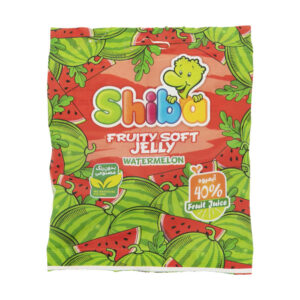 Halal Gummy Candy – Soft Jelly Gummies with Watermelon Flavor – Shiba (30-Pack)