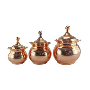 Handcrafted Copper Storage Jar – Ideal for Kitchen Organization – Hammered