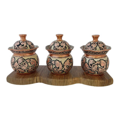 Handcrafted Copper Kitchen Storage Canister - Silva Model for Spices & Dry Foods
