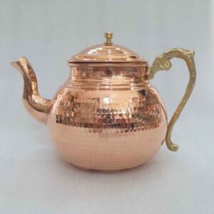 Persian Copper Teapot – Hand-Hammered Elika Model (700ml)