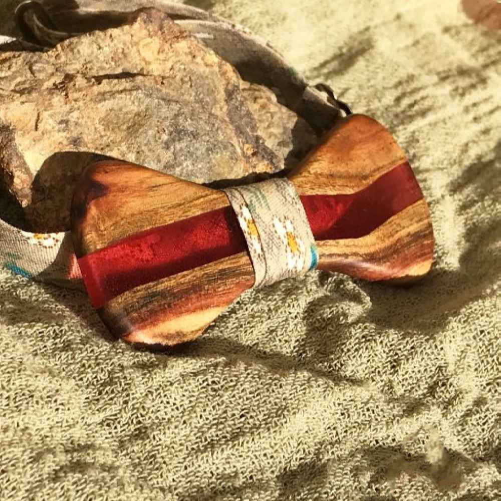 Handcrafted Wooden Bow Tie – Kian Sophisticated Wood Accessory