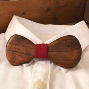 Handcrafted Wooden Bow Tie – Payam Modern Geometric Model