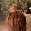 Large Handcrafted Wooden Hair Fork - Celtic Knot Design