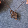 Hand-Carved Wooden Necklace - Saturn Planet Design