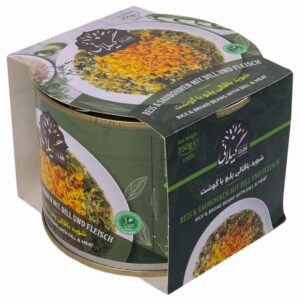 Baghali Polo – Persian Rice & Broad Beans with Dill & Meat, Canned (Pack of 6)