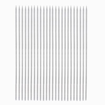 Set of Twenty-Four Premium Quality Steel Skewers (65 cm) for Chicken Kebab and Grilling